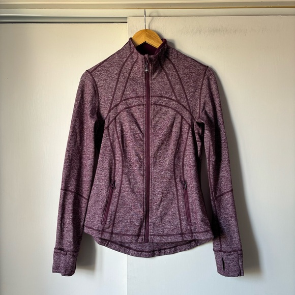 Lululemon Define Jacket in Static Plum Heathered Maroon - Picture 2 of 11